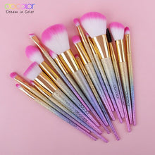 Carregar imagem no visualizador da galeria, Kit com 16 pincéis de maquiagem GLITTER
