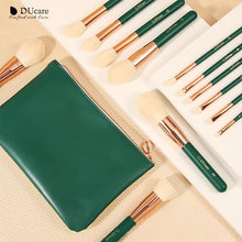 Carregar imagem no visualizador da galeria, Kit com 13 pincéis de maquiagem GREEN
