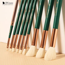 Carregar imagem no visualizador da galeria, Kit com 13 pincéis de maquiagem GREEN
